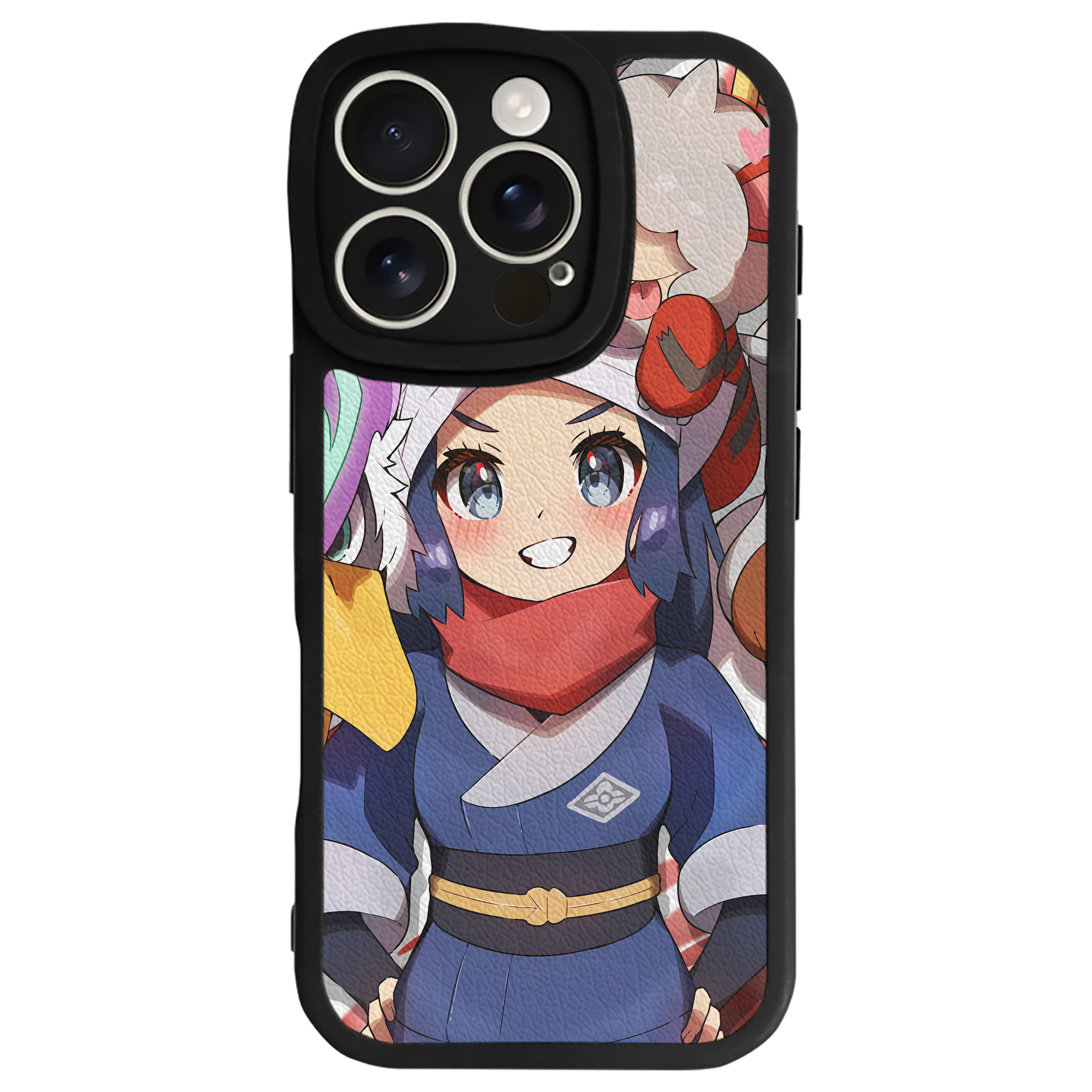 （画像用） ポケットモンスター Pokémon 【iPhone 16シリーズ対応】シリコンスマホケース（レザー調） 材質：シリコン